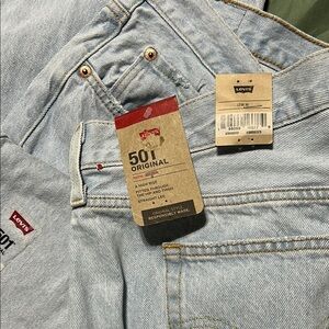 Levi's Light Blue Straight Leg Jeans